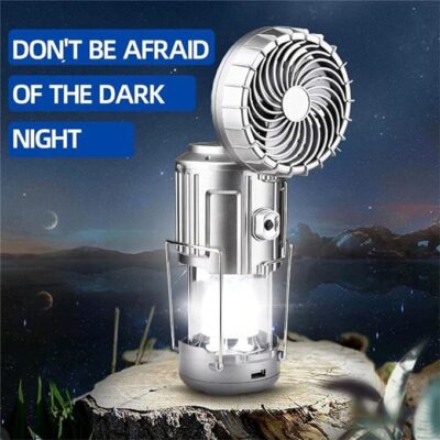 Solar Rechargeable Camping Light And Fan - Image 5