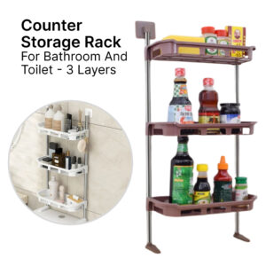 Counter Storage Rack For Bathroom And Toilet