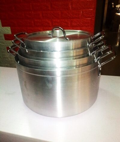 4pcs Hoffner Aluminum Stock Pot Set - Image 7