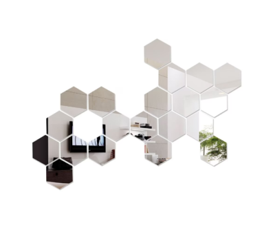 12pcs Hexagon Medium Mirror Wall Decor - Image 12