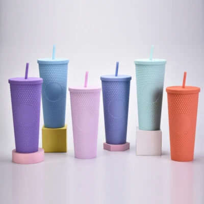 700ml Plastic Tumbler With Lid And Straw - Image 8