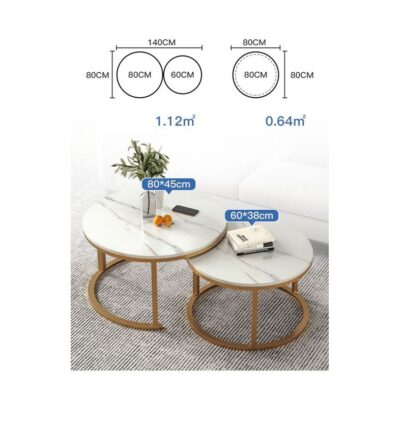 2 IN 1 Nordic Round Table - Image 8