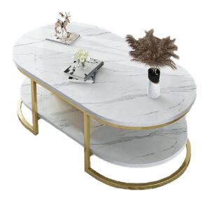 2 Tier Luxury Marble Coffee Centre Table