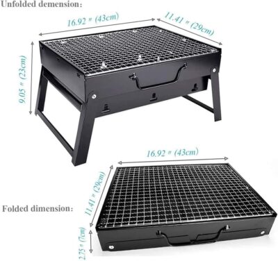 Foldable Portable Steel Barbecue Grill - Image 8