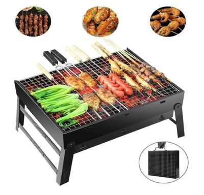 Foldable Portable Steel Barbecue Grill - Image 3