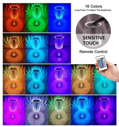 LED Crystal Multicolor Table Lamp - Image 5