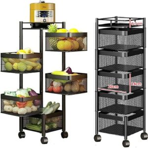 5 Tier Metal Storage Rack Square