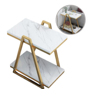 Marble Design Wooden Side Rectangular Table