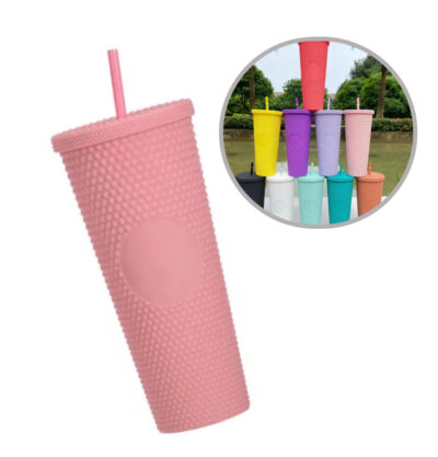 700ml Plastic Tumbler With Lid And Straw