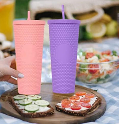 700ml Plastic Tumbler With Lid And Straw - Image 14