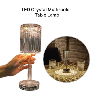 LED Crystal Multicolor Table Lamp