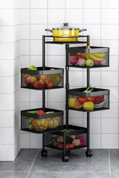 5 Tier Metal Storage Rack Square - Image 9