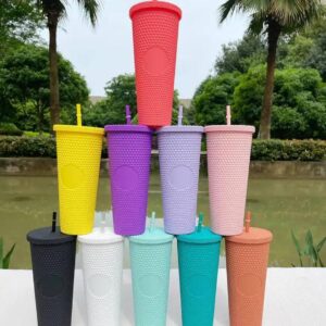 700ml Plastic Tumbler With Lid And Straw