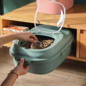 Collapsible Food Storage Container With Scooper