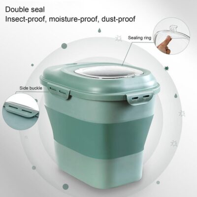 Collapsible Food Storage Container With Scooper - Image 4