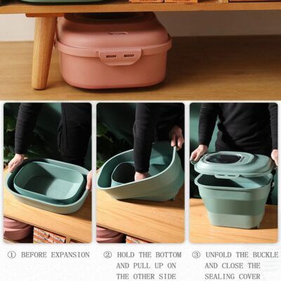 Collapsible Food Storage Container With Scooper - Image 5