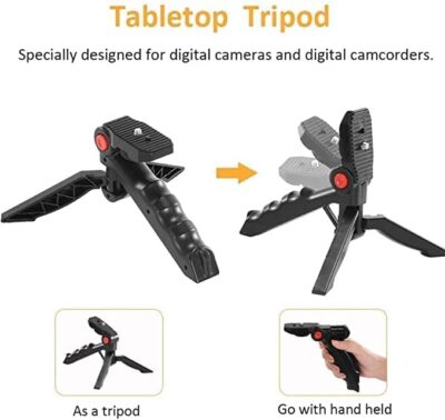 LED Vlogging Tripod Stand With Microphone - Image 13