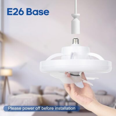 Adjustable LED Rotating Ceiling Fan - Image 4