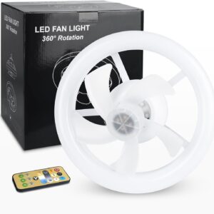 Adjustable LED Rotating Ceiling Fan