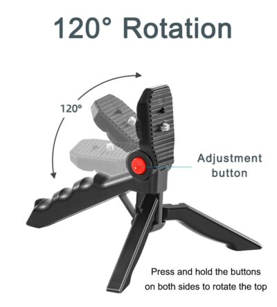 LED Vlogging Tripod Stand With Microphone - Image 7