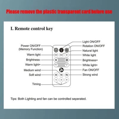 Adjustable LED Rotating Ceiling Fan - Image 13