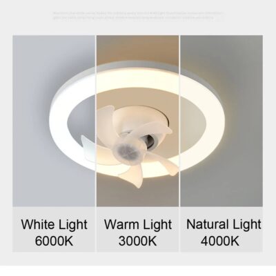 Adjustable LED Rotating Ceiling Fan - Image 11