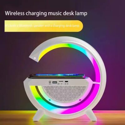 4 IN 1 G Shape Bluetooth Speaker with Wireless Charger - Image 6