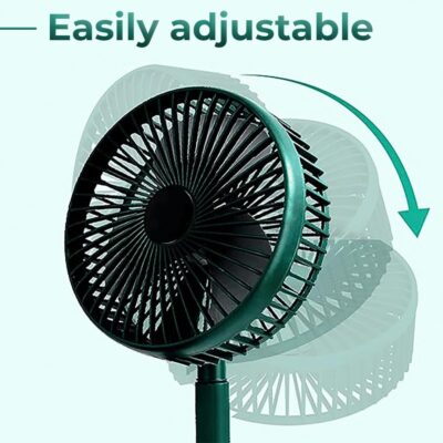 Mini Portable Foldable And Adjustable Rechargeable Table Fan - Image 7