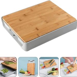 Cutting Bamboo Board With Hidden Tray