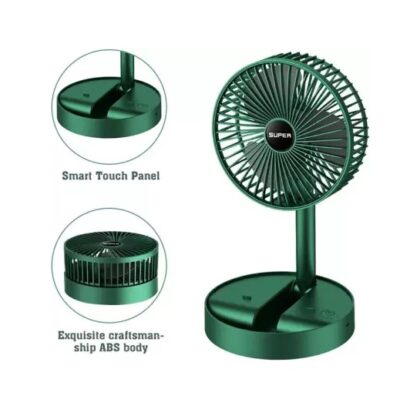 Mini Portable Foldable And Adjustable Rechargeable Table Fan - Image 6