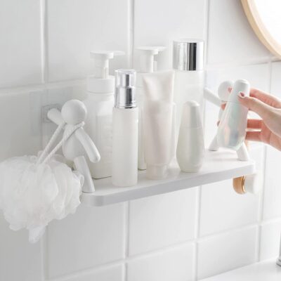 Punching White Villian Storage Bathroom Rack - Image 6