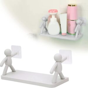 Punching White Villian Storage Bathroom Rack