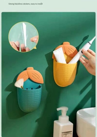 Cartoon Corn Bathroom Self Adhesive Shelf - Image 9