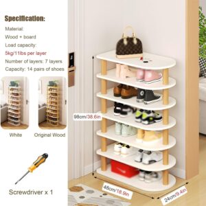 Wooden Shoe Rack Organizer