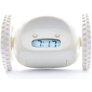 LED Creative Digital Alarm Clock On Wheels