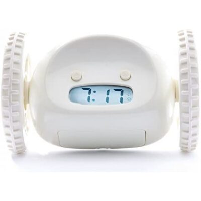 LED Creative Digital Alarm Clock On Wheels