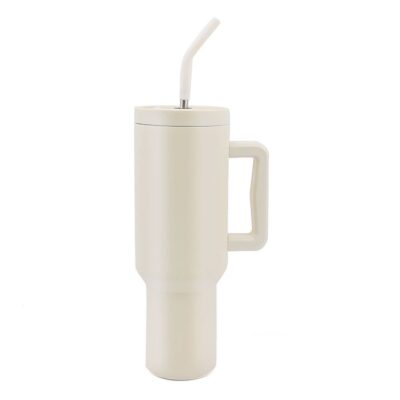 Insulated Bottle With Handle And Straw 40oz - Image 2