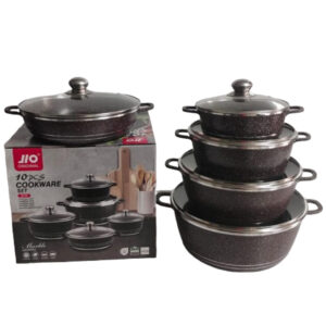 10pcs JLO Marble Cookware Set