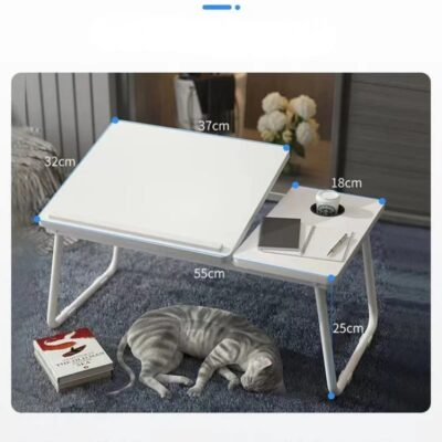 Adjustable Bedside Laptop Table With Cup Holder - Image 2