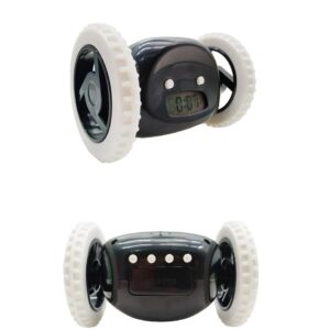 LED Creative Digital Alarm Clock On Wheels