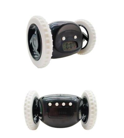 LED Creative Digital Alarm Clock On Wheels - Image 2