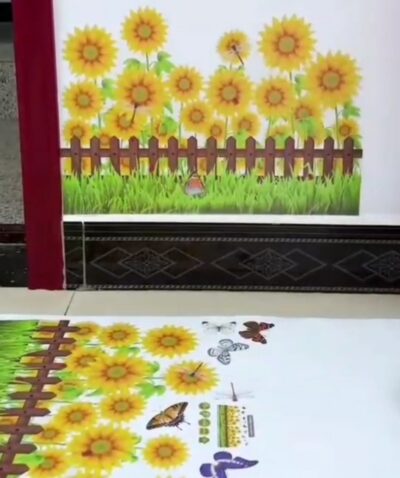 3D Sun Flower Wallpaper Decor - Image 2