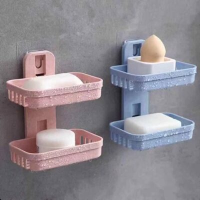 Two Tier Wall Mounted Soap Rack - Image 8