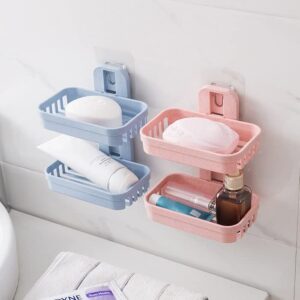 Two Tier Wall Mounted Soap Rack