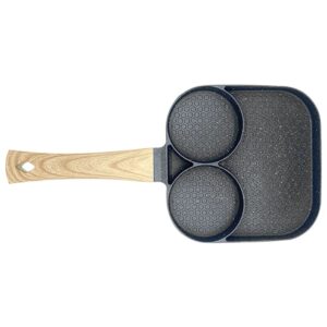 Three Compartment Egg Cake Non-Stick Fry Pan