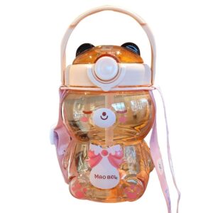 Glass Teddy Kids 800ml Water Bottle