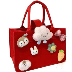 Cartoon Felt Tote Fancy Bag