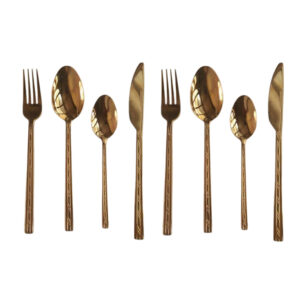 Gold Plated Spoon and Fork Vintage Set