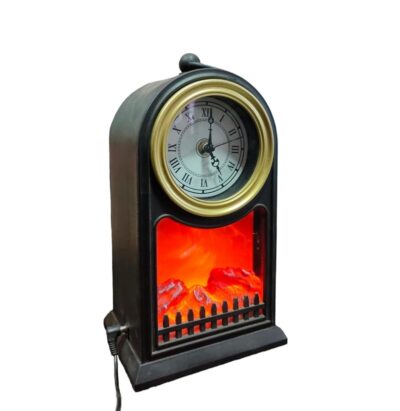 LED Artificial Clock Fireplace Lantern - Image 5