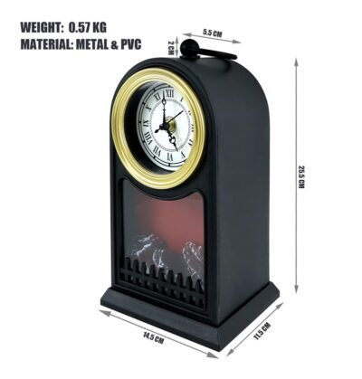 LED Artificial Clock Fireplace Lantern - Image 10